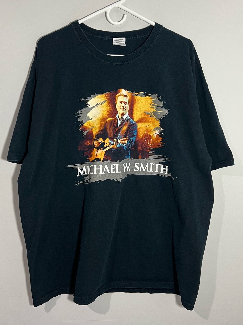 Gildan Michael W Smith 2009 World Tour Music Black Short Sleeve T-Shirt Mens 2XL
